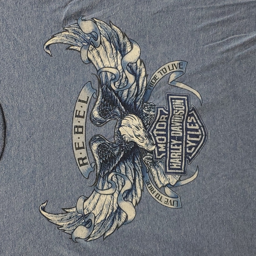 Harley-Davidson Rebel men's large blue t-shirt